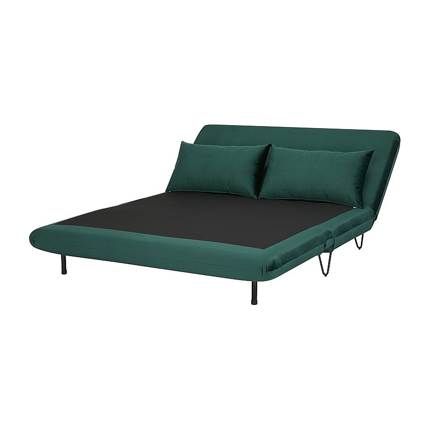 Stylish Zenia green upholstered sofa bed Signal