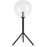 Andrew transparent&black glass ball table lamp Markslojd