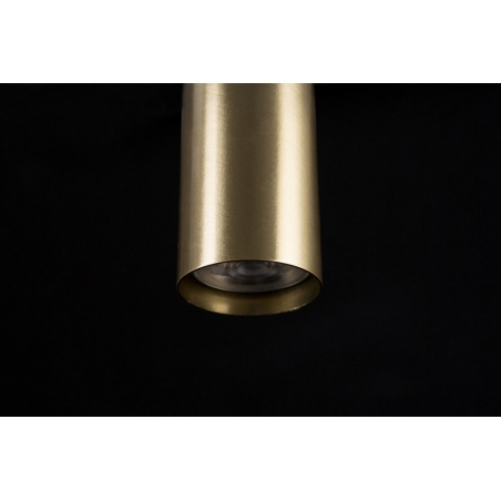 Verno black&gold semi flush ceiling light with adjustable arm Emibig