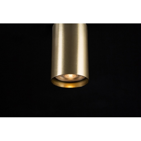 Verno black&gold semi flush ceiling light with adjustable arm Emibig