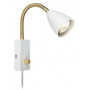 Ciro white wall lamp with switch Markslojd