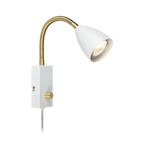 Ciro white wall lamp with switch Markslojd