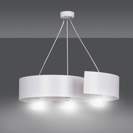 Vixon 60 white modern pendant lamp with 3 lights Emibig