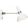 Larry Chrome 19 white wall lamp with arm Markslojd