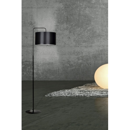 Trapo 50 black floor lamp with shade Emibig