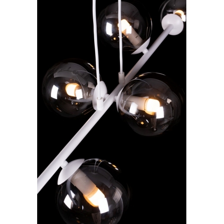 Rossi VIII white&transparent linear glass balls pendant lamp Emibig