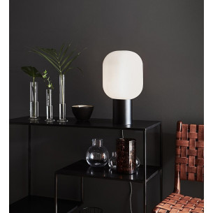 Brooklyn 44 opal glass&black glass table lamp Markslojd