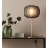 Sober 25 grey&brass glass table lamp Markslojd