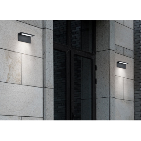 Trave LED anthracite garden wall light Trio
