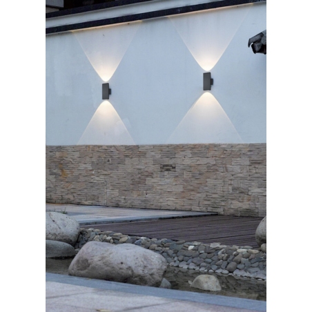 Colorado LED anthracite garden wall light Trio
