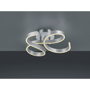 Stylowa Lampa sufitowa Francis 57 Led Srebrna Trio do salonu i kuchni. 2