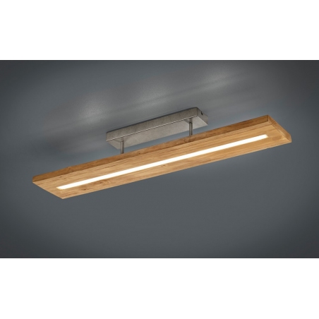 Brad 100 Led wooden semi flush ceiling light Trio