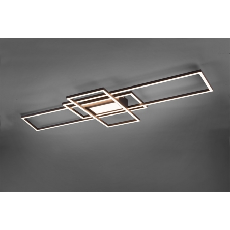 Irvine 105 Led black modern ceiling lamp Trio