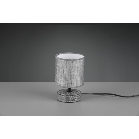 Marie grey oriental table lamp with shade Trio