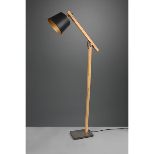 Trio black store floor lamp