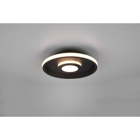 Ascari LED 30 black modern bathroom ceiling lamp Trio