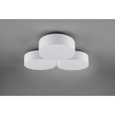 Lugano 65 white ceiling lamp with shade Trio