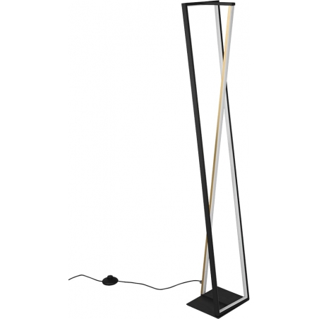 Edge LED black modern floor lamp Trio