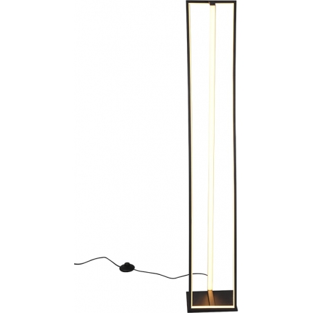 Stylowa Lampa podłogowa nowoczesne Edge LED czarna Trio do salonu i sypialni