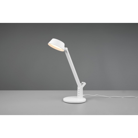 Ava LED white modern desk lamp Trio
