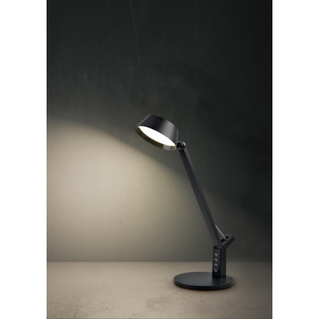 Ava LED black modern desk lamp Trio