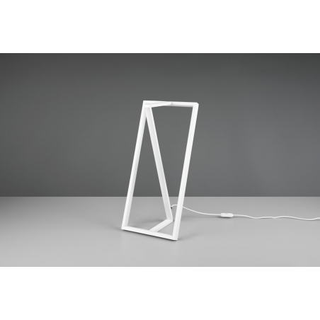 Lampa stołowa nowoczesna Edge LED biała Trio