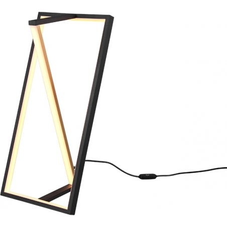 Edge LED black modern table lamp Trio