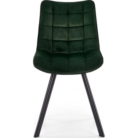 K332 dark green quilted upholstered chair Halmar
