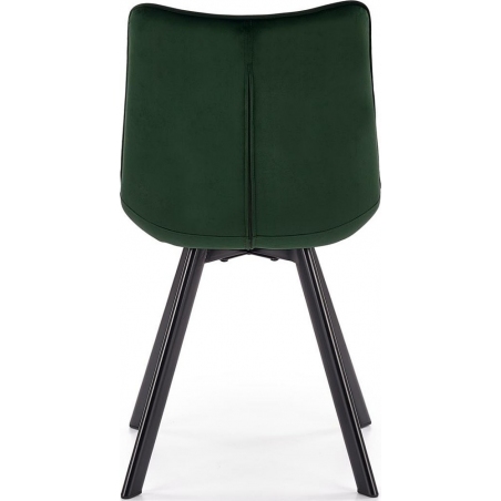 K332 dark green quilted upholstered chair Halmar