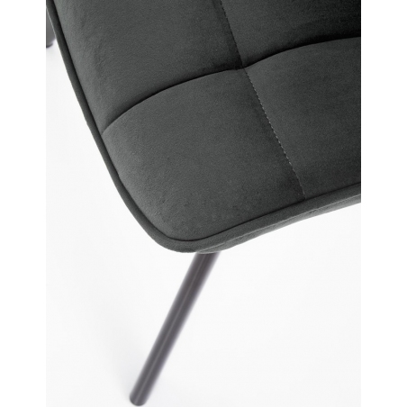 K332 dark grey quilted upholstered chair Halmar