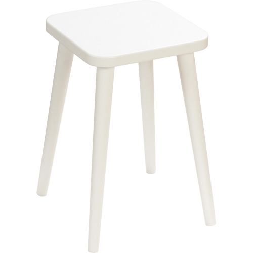 Crystal White 47 white scandinavian stool Moon Wood