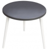 Dark Moon 54 graphite&amp;white round coffee table Moon Wood