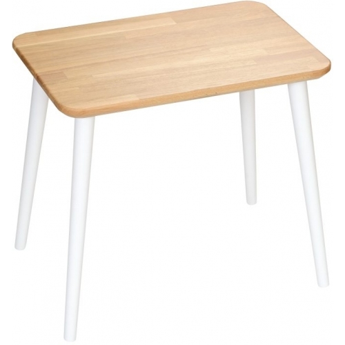 Stylowy Skandynawski stolik prostokątny Modern Oak 54 Dąb/Biały Moon Wood do salonu.