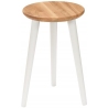 Modern Oak 47 oak&amp;white wooden stool Moon Wood