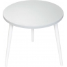 Attina 41 grey&amp;white round children's coffee table Moon Wood