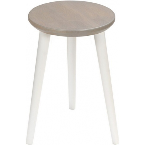 Megara 34 grey oak&amp;white children's stool Moon Wood