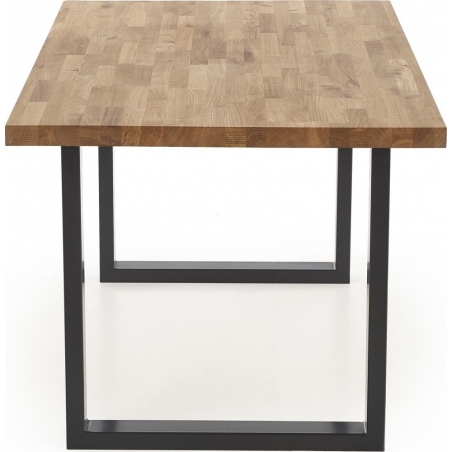 Radus 160x90 black&oak wooden dining table Halmar
