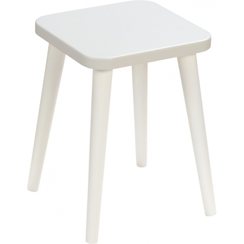 Attina 34 grey&amp;white square children's stool Moon Wood