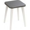 Naveen 41 graphite&amp;white square children's stool Moon Wood