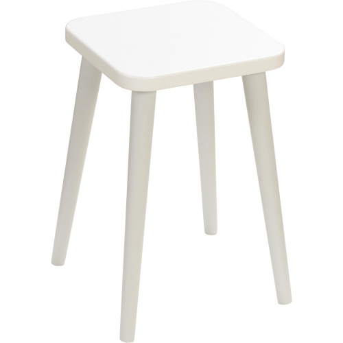 Crystal White 47 white&amp;grey scandinavian stool Moon Wood