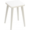 Crystal White 47 white&amp;grey scandinavian stool Moon Wood