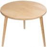 Freakexpo 47 oak wooden round coffee table Moon Wood