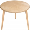 Freakexpo 47 beech wooden round coffee table Moon Wood