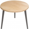 Freakexpo 54 graphite wooden round coffee table Moon Wood