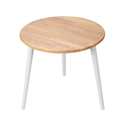 Modern Oak 47 oak&amp;grey wooden round coffee table Moon Wood