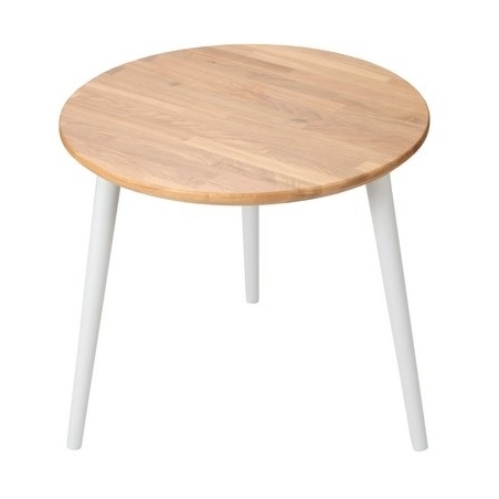 Modern Oak 47 oak&amp;grey wooden round coffee table Moon Wood