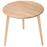 Skandynawski Stolik kawowy okrągły drewniany Modern Oak 47 Dąb/Buk Moon Wood do salonu.