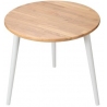 Modern Oak 54 oak&amp;grey wooden round coffee table Moon Wood