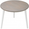 Scandi Gray 47 grey oak&amp;grey wooden round coffee table Moon Wood