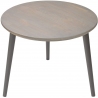 Scandi Gray 47 grey oak&amp;graphite wooden round coffee table Moon Wood
